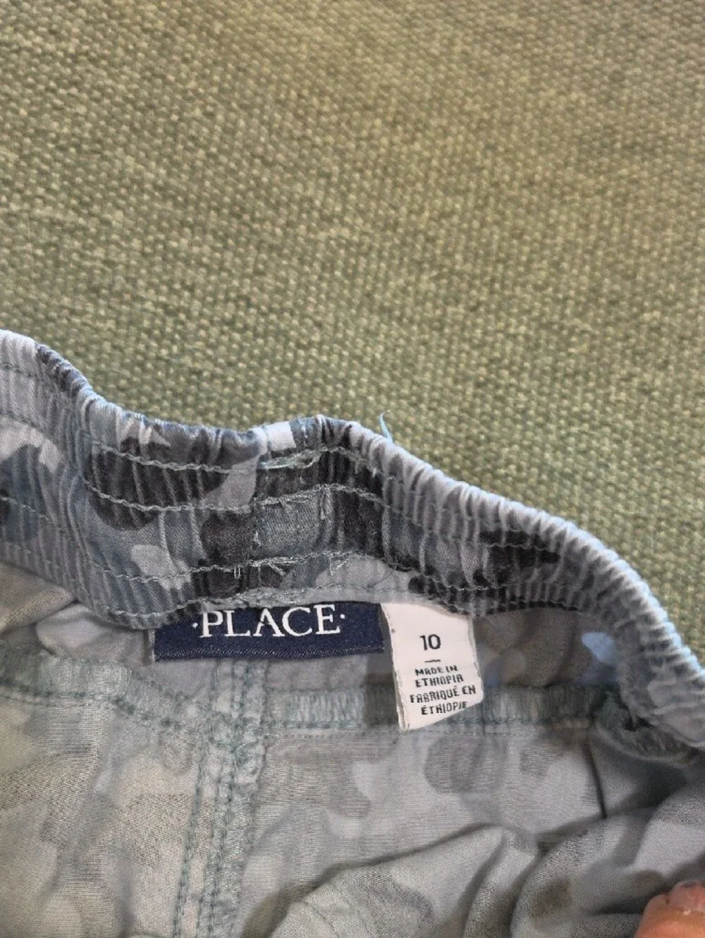 Boys' Cargo Shorts - Green & Navy Camo
